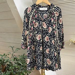 Natalie Martin Kids Fiore Dress in Noir Vintage Flowers